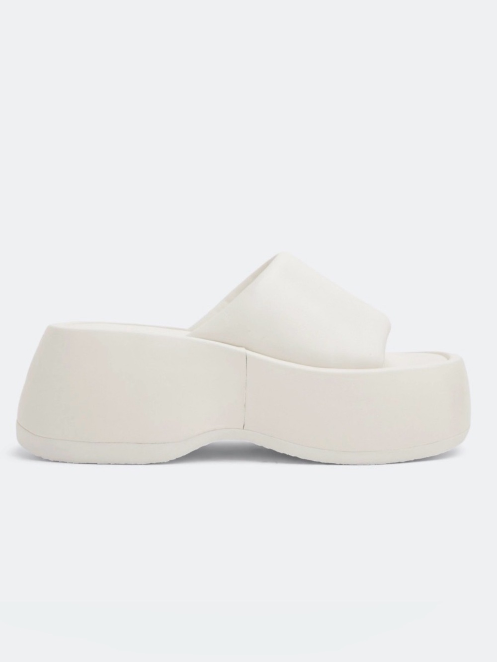 NAKED WOLFE Destiny Platform Sandal Women’s 7 White